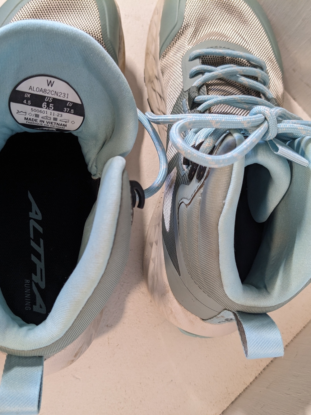 Altra Women's Light Blue Mesh Trail Sneakers - Picture 9 of 9